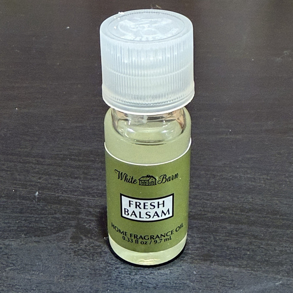 White Barn Bath & Body Works FRESH BALSAM Home Fragrance Oil 0.33 fl oz RETIRED